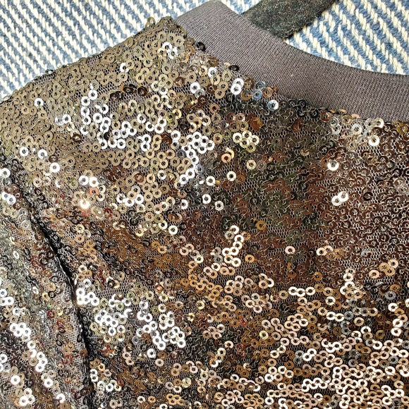 Black Party Dress! Joe Fresh - Size L -  Sequin Shift Mini Dress - BNWT - Picture 6 of 10